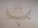 White Fine Freshwater Pearl & Swarovski Crystal Bridal Jewelry Set