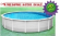 Barbados 12' Round 48" Steel Pool with 6" Toprail with 20-GA. Blue Overlap Liner (NL201-20)