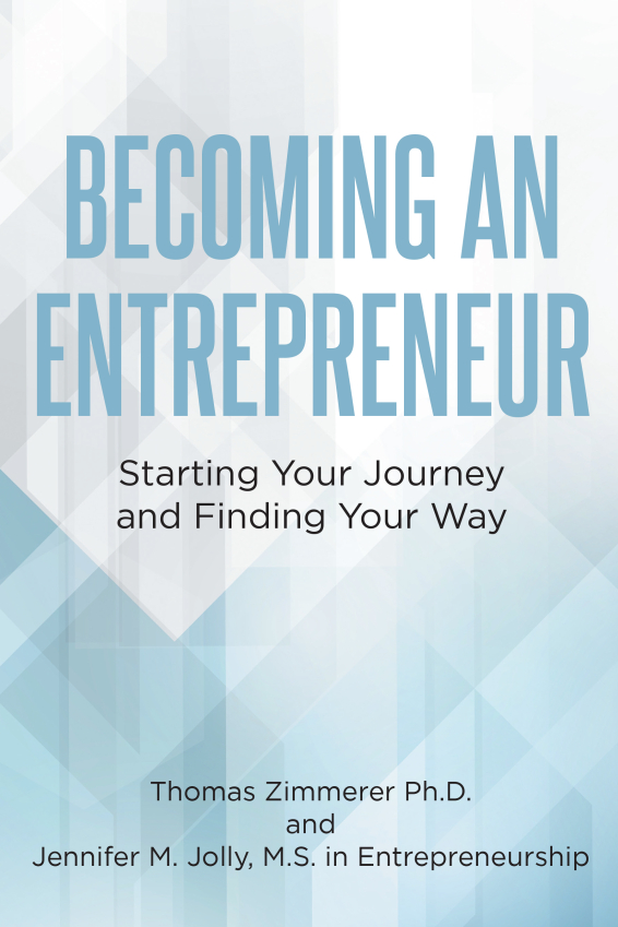 Becoming An Entrepreneur Book Cover