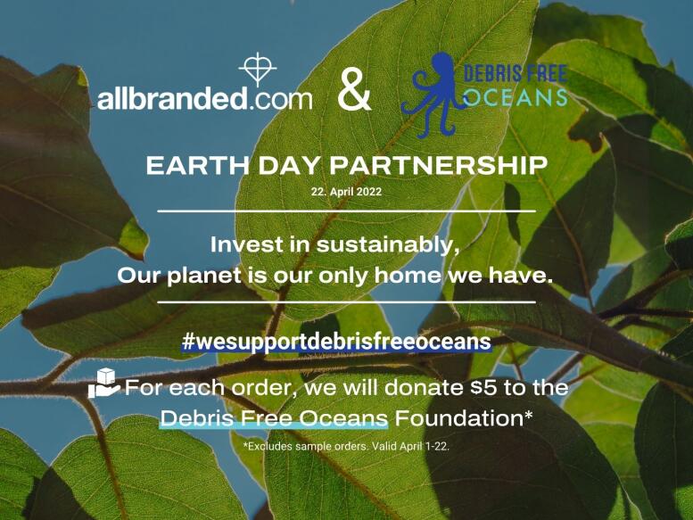 Allbranded Partners With Debris Free Oceans For Earth Day PR
