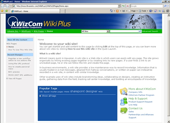 SharePoint Wiki Plus 1.2.00