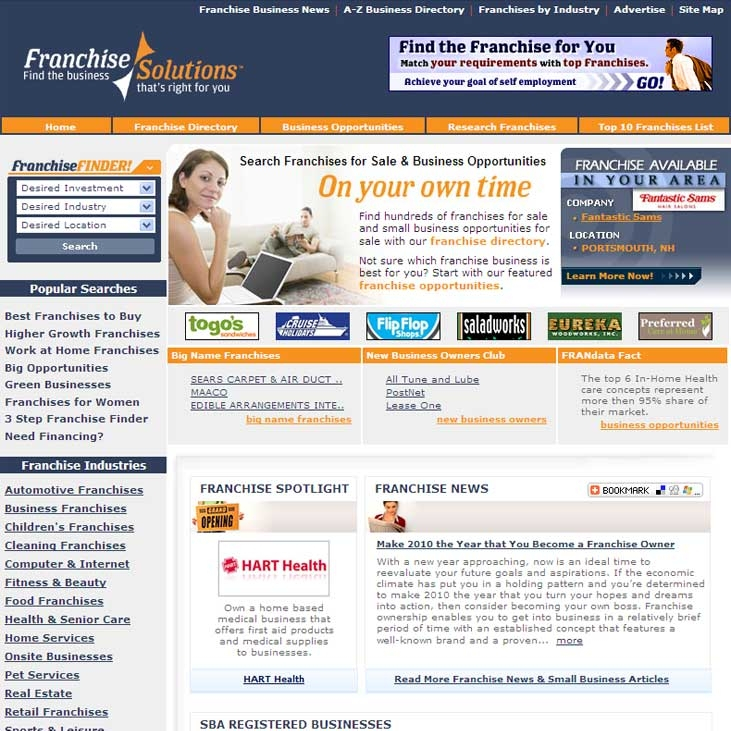 Franchises for Sale and Business Opportunities Information