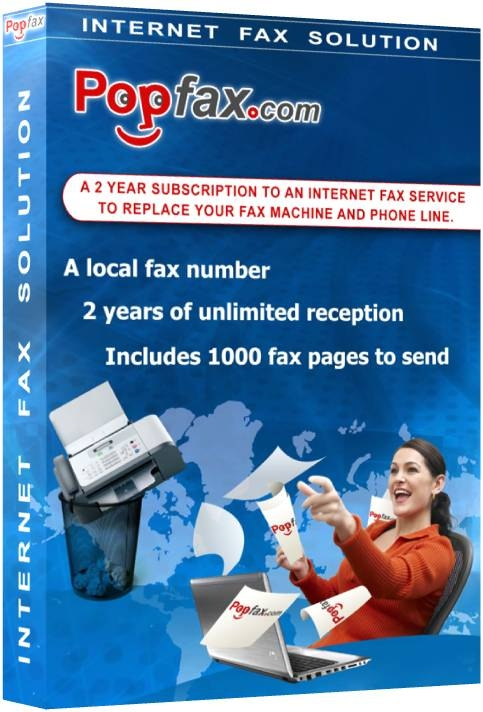 2 Years of Service, Unlimited Reception to a Local Number + 1000 Outgoing Fax Pages