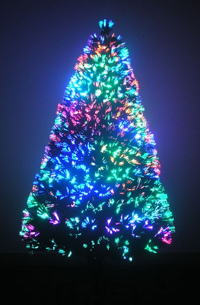 Artificial Christmas Tree: Fiber Optic 7 ft