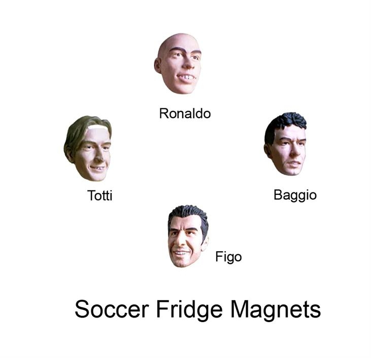 Soccer Player Fridge Magnets
