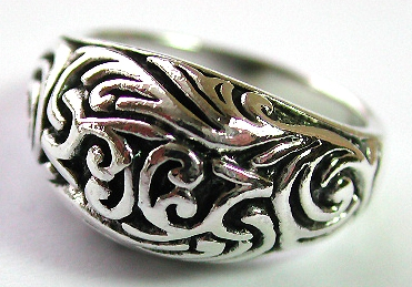 wholesale filigree jewelry - art deco style sterling silver ring