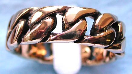 Wholesaler and distributor of ring jewelry online offering bronze ring in double twisted pattern des