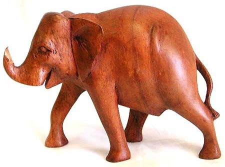 Fashion home decor and gift supply abstract elephant sculpture made of tropical wood