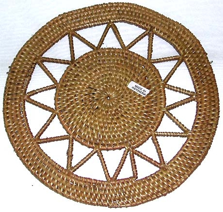 Celtic pattern design rounded retan coaster