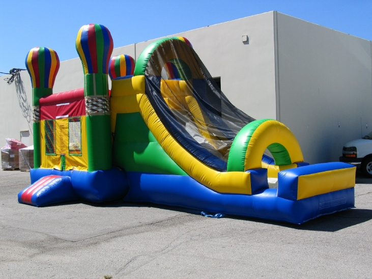 BOUNCER SLIDE COMBO. SIZE- 31Lx13Wx15H/ NAME- HOT AIR BALLOON COMBO